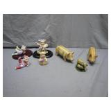 Pig Figurines on Display