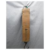 Large Brass Hanging Spring Scale, 1920s
