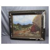 Framed Oil Painting by V.B. Lusby, 1949