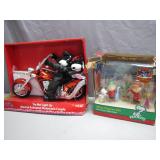 Peanuts Mini Set and Animated Motorcycle Duo