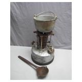 Smelting Pot with Ladle and Burner