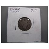 1914 Barber Silver Dime