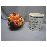 Cookie Jars: Cornucopia and Grandma
