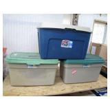 3 Durable Storage Totes