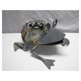 Decorative Metal Frog Sculpture