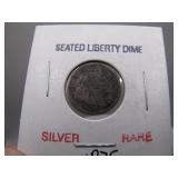 1875-S Seated Liberty Silver Dime