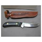 Queen Cutlery Fixed-Blade Knife With Sheath