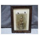 Framed Photograph of Boy in Uniform, 1917-1918
