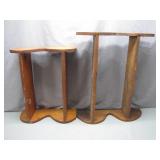 2-Tier Wooden Knickknack Shelves