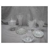Cut Glass Bowls and Vases