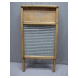 Crystal Cascade Washboard With Wooden Frame