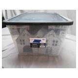 Galvanized Metal Village Set With Storage