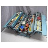 Metal Cantilever Toolbox With Contents