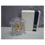 Crystal Mantel Clock with Roman Numeral Dial