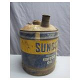 Sunoco Mercury Motor Oil Five Gallon Tin