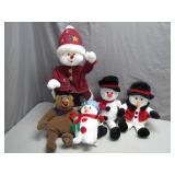 Holiday Plush Lot Featuring Unique Collectibles