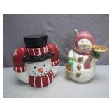 Snowman Ceramic Cookie Jars