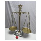 Marble Base Brass Balance Scale