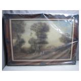 Signed Oil Painting by E. Avil