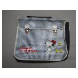 Snoopy and Friends Blue Checkered Satchel