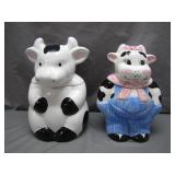 Cow-Themed Ceramic Cookie Jars