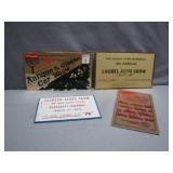 Vintage Auto Show Plaques