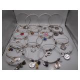 Silver-Toned Alex & Ani Bracelets
