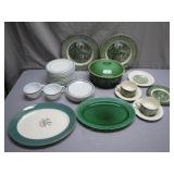 Homer Laughlin and Corningware Dining Set