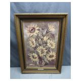 Framed Artwork: Sunflowers by J. Ritter