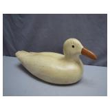 Handcrafted Wooden Duck Decoy Sculpture