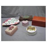 Decorative Boxes and Trinket Tray Set