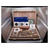 Cigar Box of Vntg. US Coins & Currency