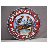 Chesapeake Bay Blue Crabs Metal Sign