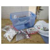 Large Box of Craft Supplies and Accessories