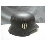 German WWII SS M42 Helmet with Insignia