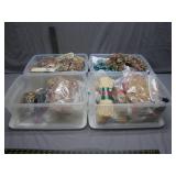 Crafting Supplies in Bins