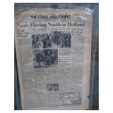 WWII Stars & Stripes Oct 30th 1944 Newspaper