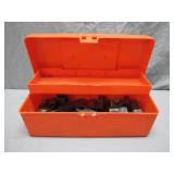 Orange Tool Box Full of Sockets