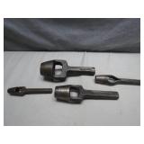 Four Marked Punch Tools