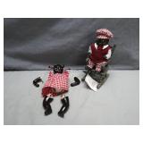 Black Americana Dolls With Rocker Chair
