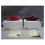 Die-Cast Classic Cars with COA