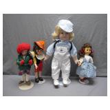 4 Collectible Dolls
