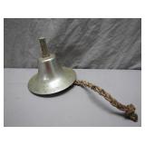 Handheld Metal Bell With Braided Cord Handle