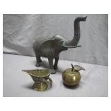 3 Brass and Metal Decorative Items