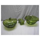 Green Glass Servingware