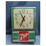 Vintage 7Up Branded Wall Clock