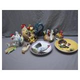 Rooster-Themed Decorative Set