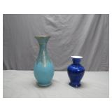 2 Vases with Unique Glazes