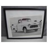 Framed Photo of 1955 Chevrolet Pickup