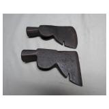 2 Vintage Hatchet Heads